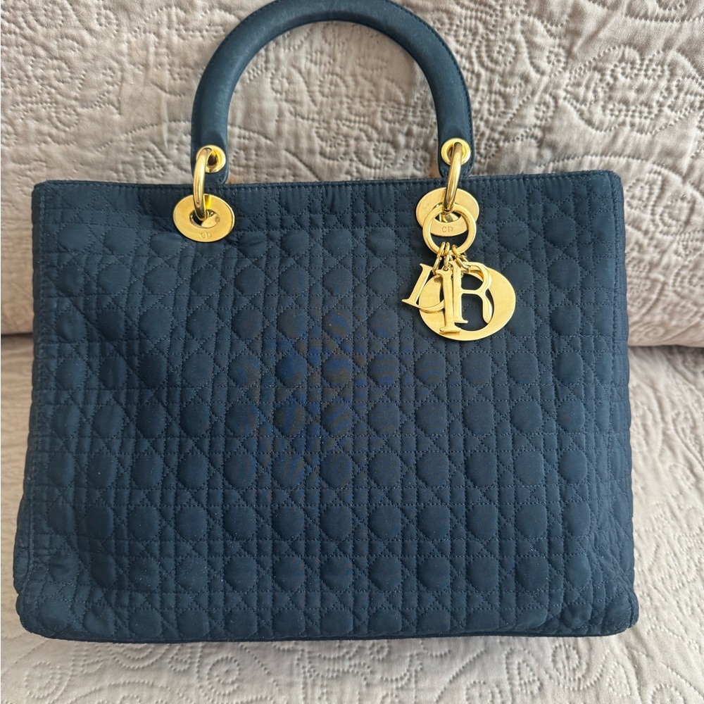 Authentic Lady Dior Quilted Handbag